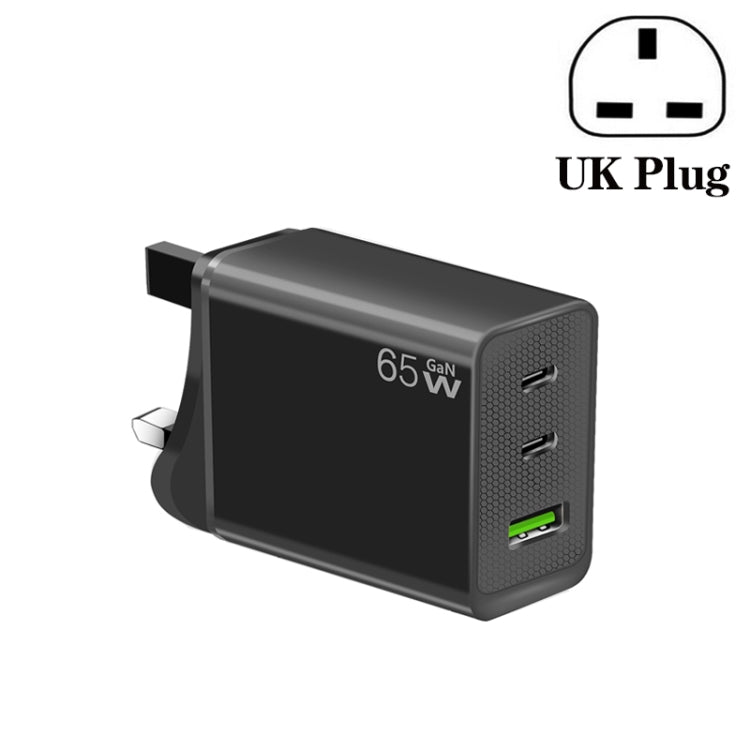 Adattatore GaN 65W Type-C x2 + USB 3.0 per MacBook