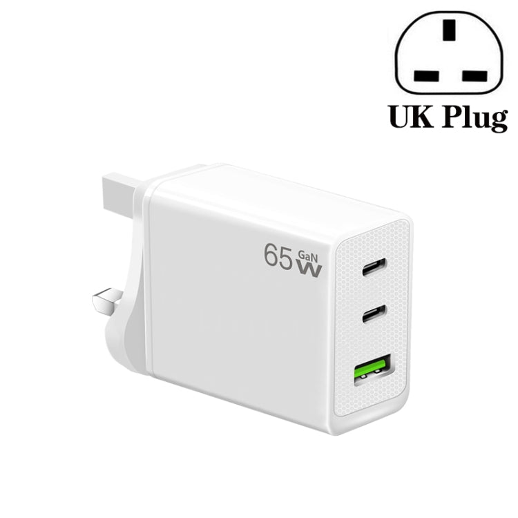 Adattatore GaN 65W Type-C x2 + USB 3.0 per MacBook