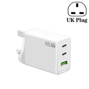 Adattatore per laptop GaN PD65W Type-C x 2 + USB 3.0 per Apple MacBook Series, spina europea