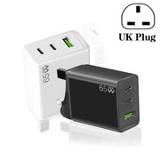 Adattatore per laptop GaN PD65W Type-C x 2 + USB 3.0 per Apple MacBook Series, spina europea