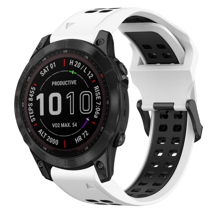 Cinturino in silicone bicolore 22 mm per Garmin Fenix 7
