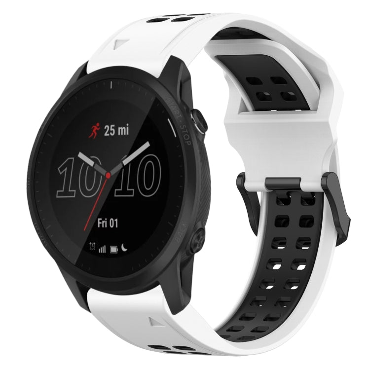 Cinturino in silicone bicolore 22 mm per Garmin Forerunner 945