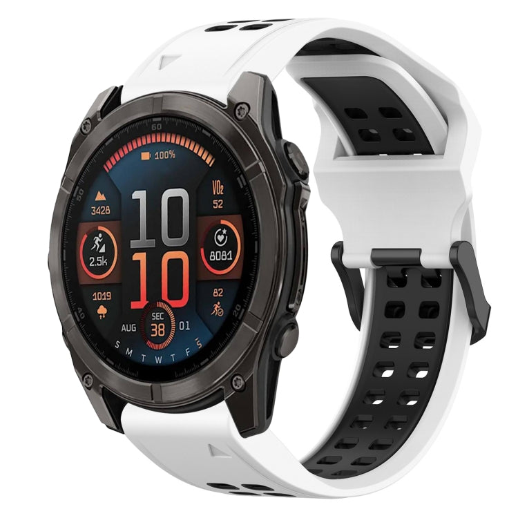 Cinturino in silicone bicolore 22mm per Garmin Fenix 8