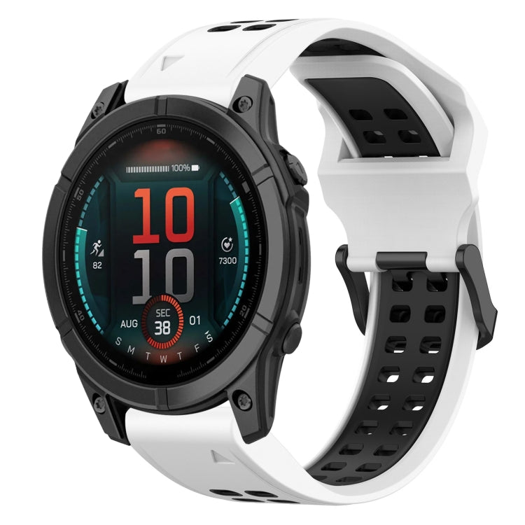Cinturino in silicone bicolore 22 mm per Garmin Fenix 47mm
