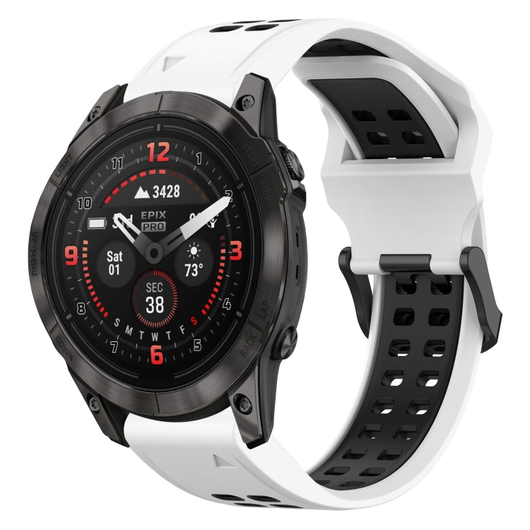 Cinturino in silicone bicolore 26 mm per Garmin Epix Pro
