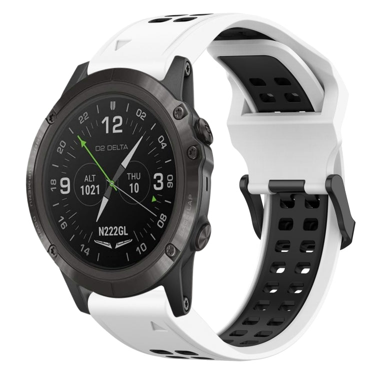 Cinturino in silicone bicolore 26 mm per Garmin D2 Delta PX