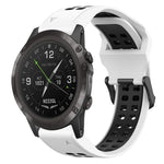 Cinturino in silicone con fibbia inversa bicolore da 26 mm, For Garmin D2 Delta PX