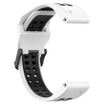 Cinturino in silicone con fibbia inversa bicolore da 26 mm, For Garmin D2 Delta PX
