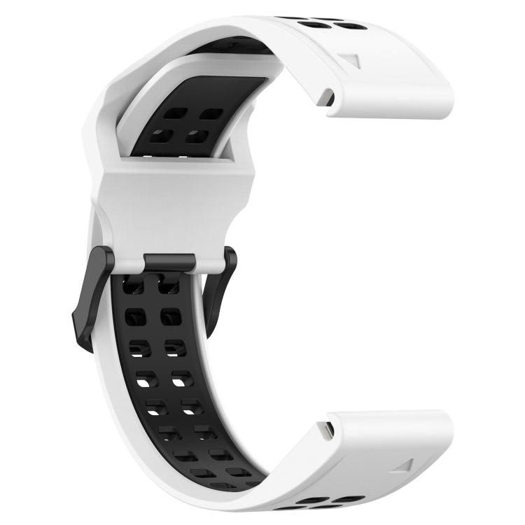Cinturino in silicone con fibbia inversa bicolore da 26 mm, For Garmin D2 Delta PX