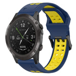Cinturino in silicone con fibbia inversa bicolore da 26 mm, For Garmin D2 Delta PX