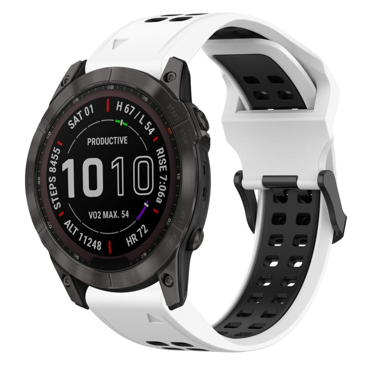 Cinturino in silicone bicolore 26 mm per Garmin Fenix 7X