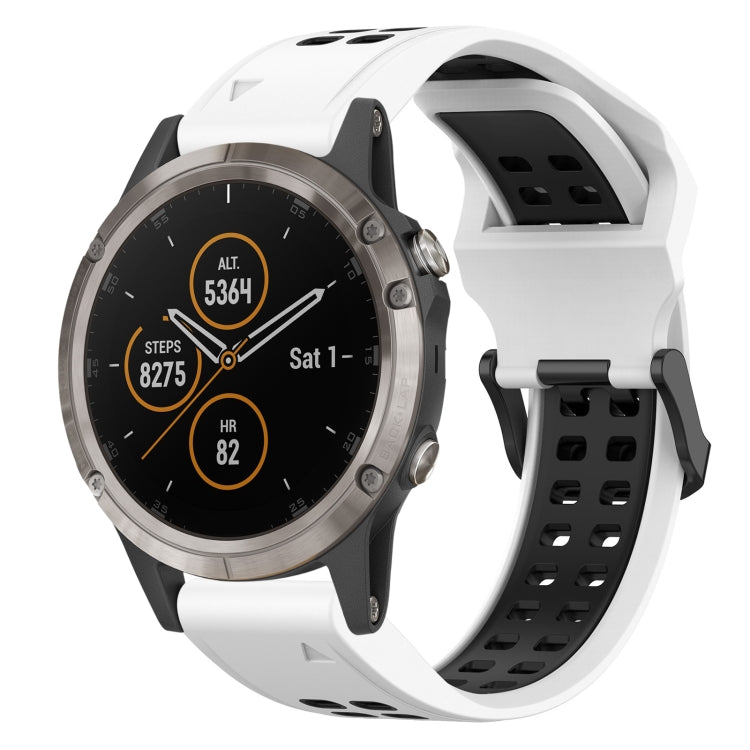Cinturino in silicone bicolore 26 mm per Garmin Fenix 5X Plus