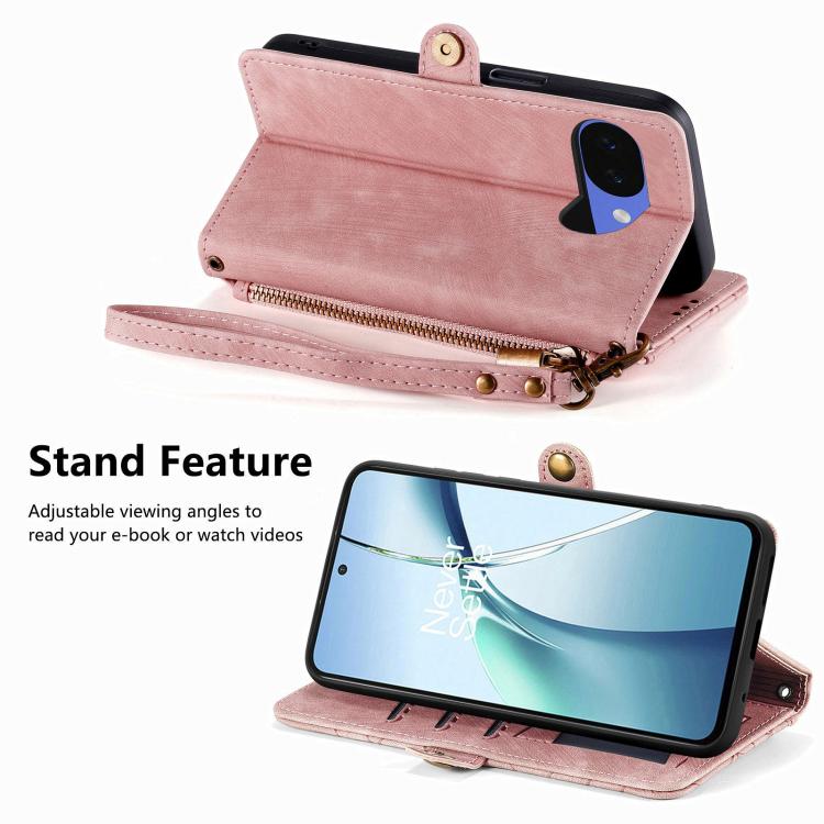 Portafoglio in pelle con cerniera per Google Pixel