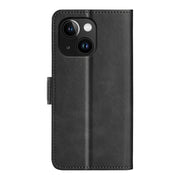 Custodia in pelle per iPhone 15 con supporto