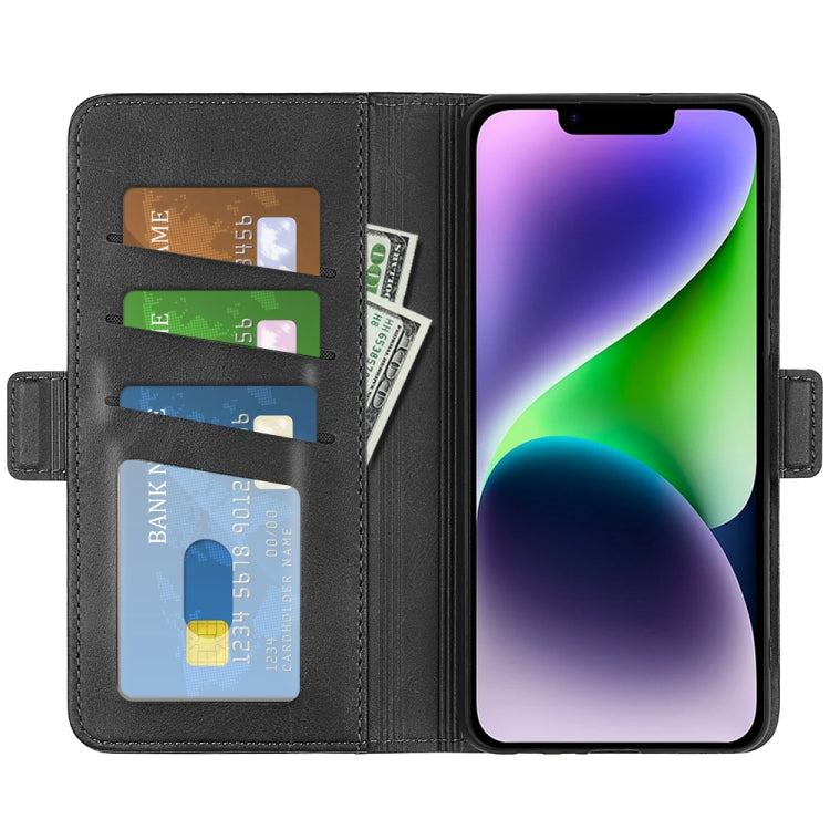 Custodia in pelle per iPhone 15 con supporto