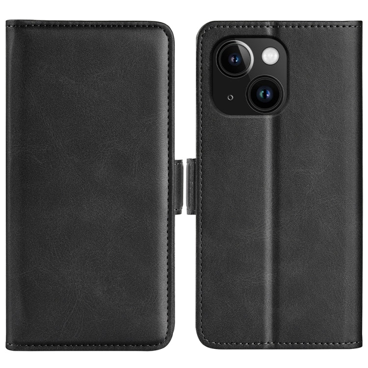 Custodia in pelle per iPhone 15 con supporto