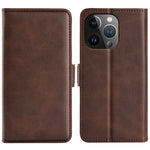 Custodia portafoglio in pelle con fibbia magnetica per iPhone