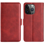 Custodia portafoglio in pelle con fibbia magnetica per iPhone