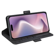 Custodia per telefono in pelle con vibrazione orizzontale con fibbia magnetica a doppio lato, For iPhone 16, For iPhone 15 Pro Max, For iPhone 15 Pro, For iPhone 15 Plus
