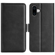 Custodia per telefono in pelle con vibrazione orizzontale con fibbia magnetica a doppio lato, For iPhone 16, For iPhone 15 Pro Max, For iPhone 15 Pro, For iPhone 15 Plus