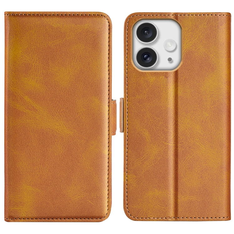 Custodia in pelle con fibbia magnetica per iPhone 15 e 16