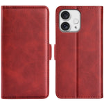 Custodia in pelle con fibbia magnetica per iPhone 15 e 16