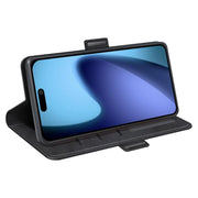 Custodia in pelle per iPhone 15 e 16 con vibrazione