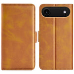 Custodia in pelle con fibbia magnetica per iPhone 15 e 16