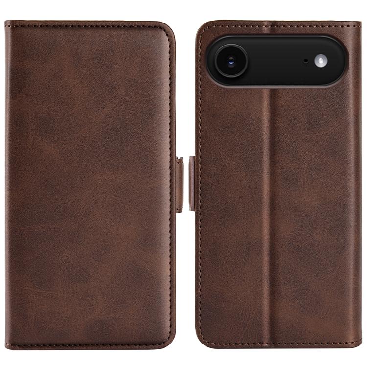 Custodia in pelle con fibbia magnetica per iPhone 15 e 16