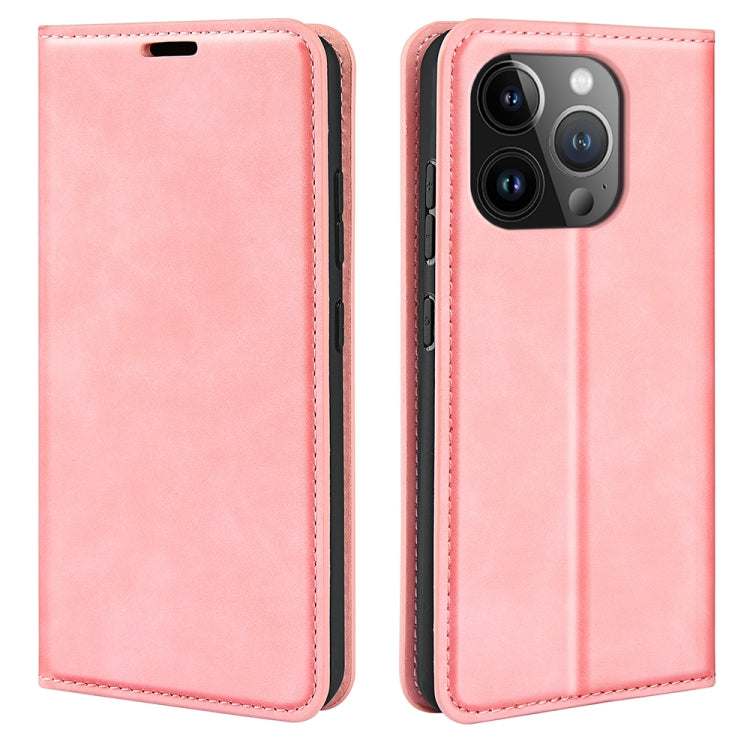 Custodia in pelle per iPhone 16 e 15 con aspirazione magnetica
