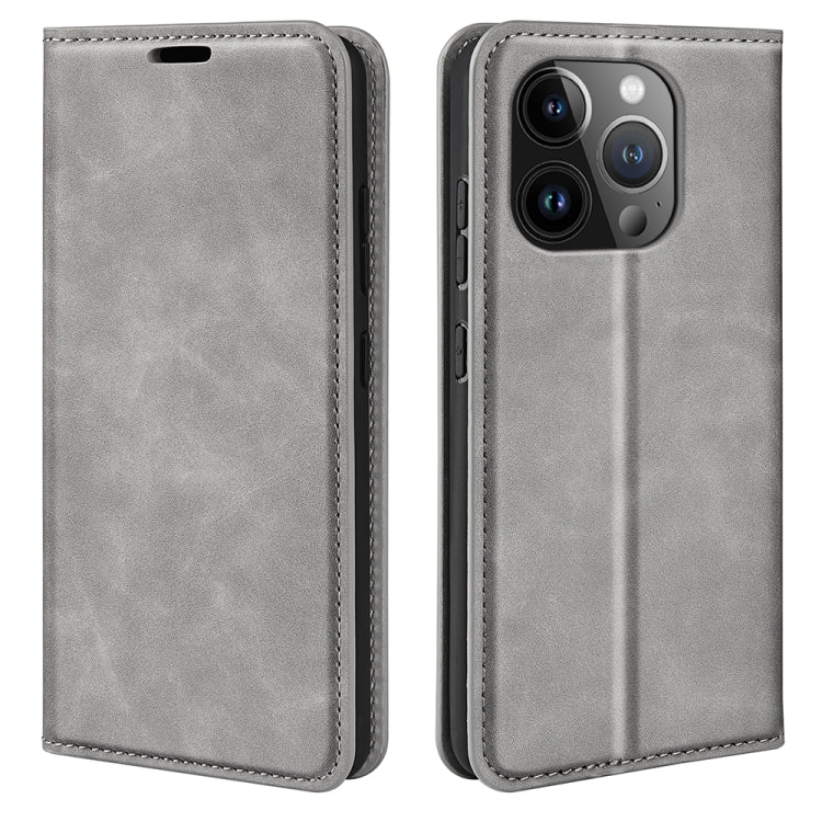 Custodia in pelle per iPhone 16 e 15 con aspirazione magnetica