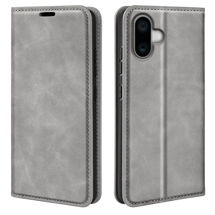 Custodia in pelle per iPhone 16 e 15 con aspirazione magnetica