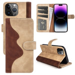 Custodia Flip in Pelle per iPhone 15 Pro e 15 Plus