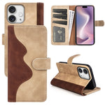 Custodia flip in pelle per iPhone 16 Pro e 16 Plus