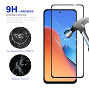 5 pezzi ENKAY Hat-Prince Full Glue Pellicola in vetro temperato ad alta alluminio-silicio, For Xiaomi Redmi 12 4G, For Xiaomi Poco C51 4G, For Xiaomi Redmi A1+ 4G / A2+ 4G, For Xiaomi Poco C50 4G