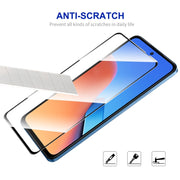 5 pezzi ENKAY Hat-Prince Full Glue Pellicola in vetro temperato ad alta alluminio-silicio, For Xiaomi Redmi 12 4G, For Xiaomi Poco C51 4G, For Xiaomi Redmi A1+ 4G / A2+ 4G, For Xiaomi Poco C50 4G