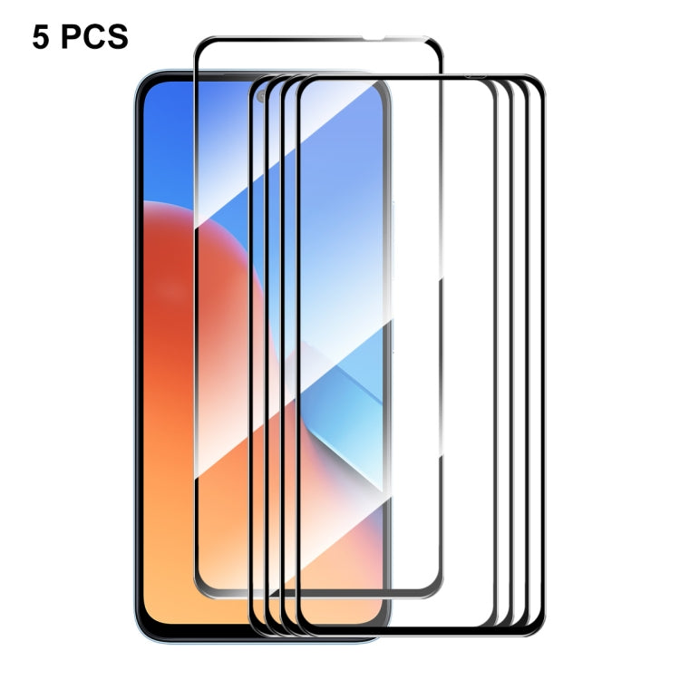 Pellicola vetro temperato 5 pezzi per Xiaomi Redmi e Poco