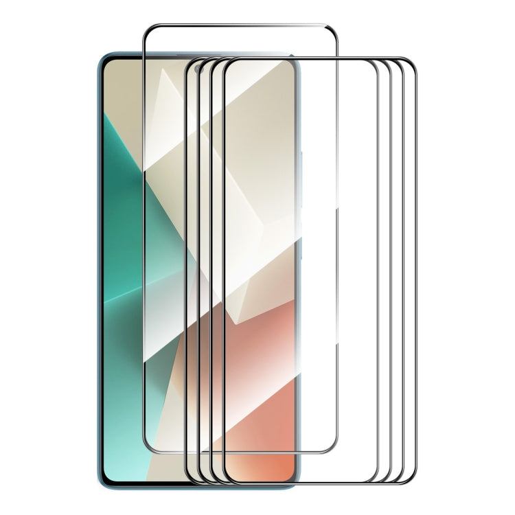 Pellicola vetro temperato 5 pezzi per Xiaomi Redmi e Poco