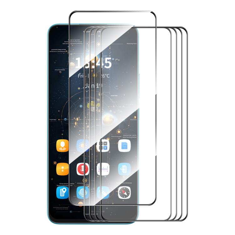 Pellicola vetro temperato 5 pezzi per Redmi Note 15 Pro 5G
