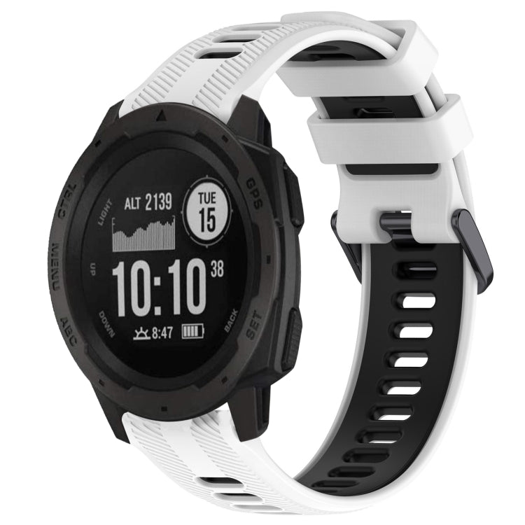 Cinturino sportivo in silicone bicolore per Garmin Instinct