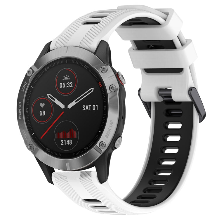 Cinturino sportivo in silicone bicolore per Garmin Fenix 6