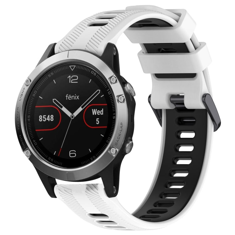 Cinturino sportivo in silicone bicolore per Garmin Fenix 5