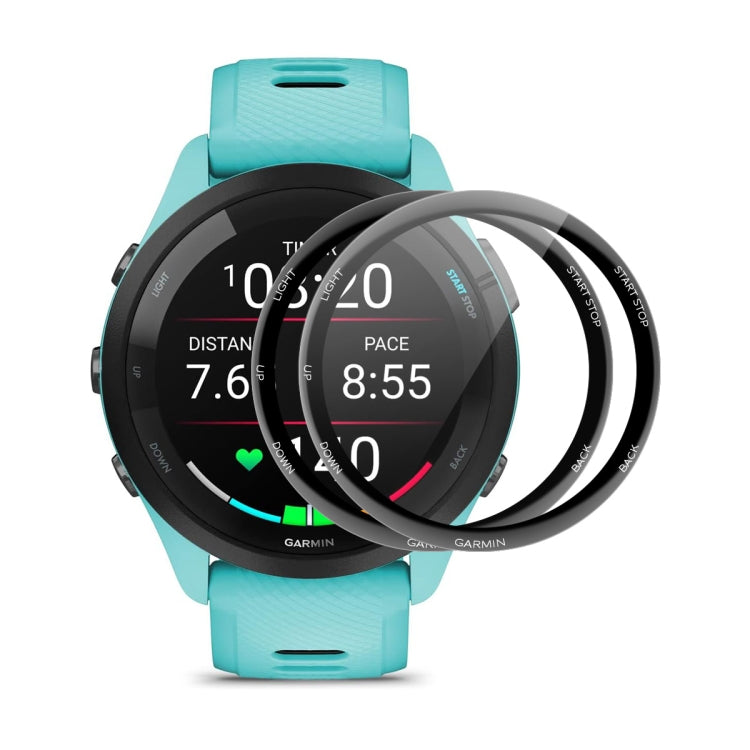 2 pezzi ENKAY 3D Full Coverage Soft PC Edge + PMMA HD Pellicola proteggi schermo, For Garmin Forerunner 245 / 245 Music, For Garmin Venu 3, For Garmin Venu 3S, For Garmin Active 5