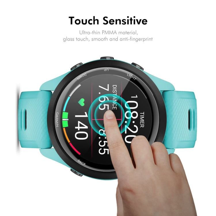 2 pezzi ENKAY 3D Full Coverage Soft PC Edge + PMMA HD Pellicola proteggi schermo, For Garmin Forerunner 245 / 245 Music, For Garmin Venu 3, For Garmin Venu 3S, For Garmin Active 5