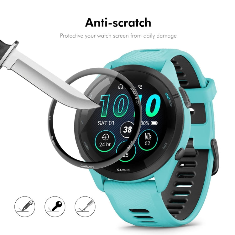 2 pezzi ENKAY 3D Full Coverage Soft PC Edge + PMMA HD Pellicola proteggi schermo, For Garmin Forerunner 245 / 245 Music, For Garmin Venu 3, For Garmin Venu 3S, For Garmin Active 5