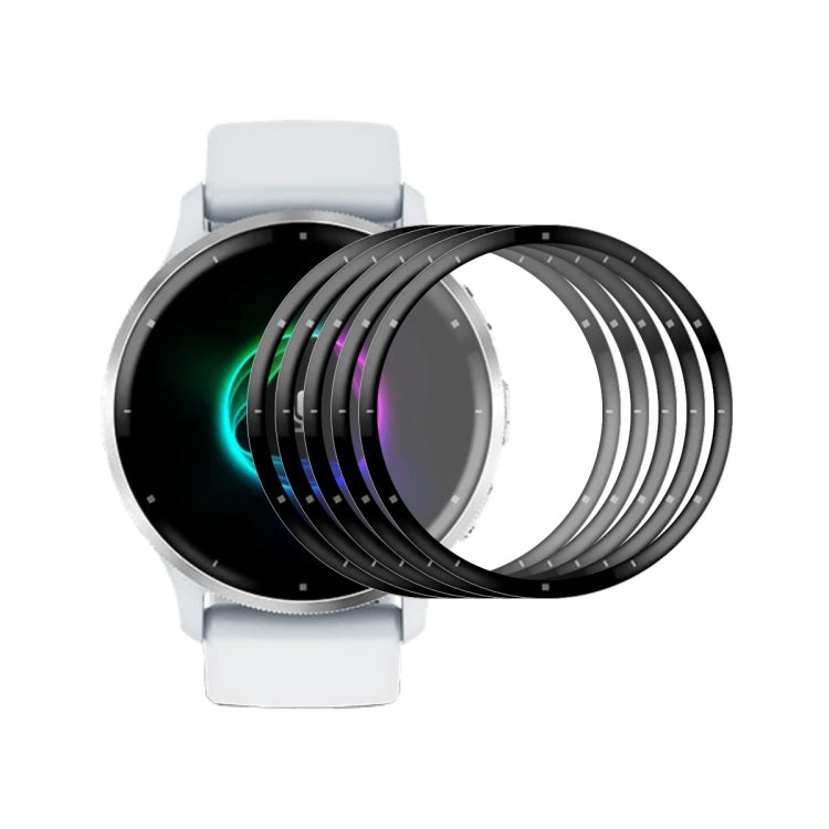 5 pezzi ENKAY 3D Full Coverage Soft PC Edge + PMMA HD Pellicola proteggi schermo, For Garmin Venu 3, For Garmin Venu 3S, For Garmin Active 5