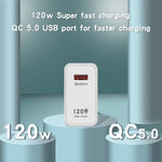 Caricabatterie USB 120W per Xiaomi 12/12 Pro e smartphone compati