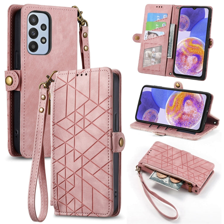 Custodia portafoglio in pelle con cerniera per Samsung Galaxy