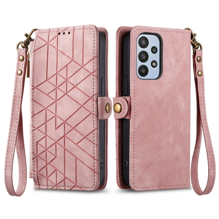 Custodia portafoglio in pelle con cerniera per Samsung Galaxy