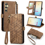 Custodia portafoglio con cerniera per Samsung Galaxy
